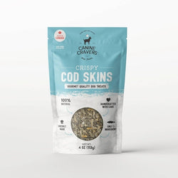 Crispy All-Natural Cod Skins Dog Treats - Premium Single Ingredient