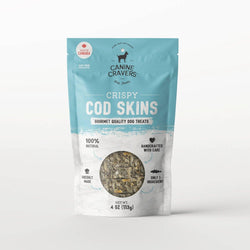 Crispy All-Natural Cod Skins Dog Treats - Premium Single Ingredient